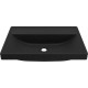 Chiuveta baie / Lavoar semi-incastrat Elleci Puro D 60, 600 x 400 mm, finisaj Duratek, culoare DBK Black