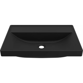 Chiuveta baie / Lavoar semi-incastrat Elleci Puro D 60, 600 x 400 mm, finisaj Duratek, culoare DBK Black