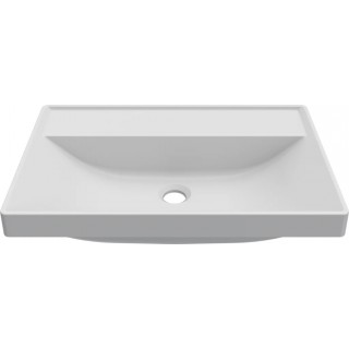 Chiuveta baie / Lavoar semi-incastrat Elleci Puro D 60, 600 x 400 mm, finisaj Duratek, culoare DWH White