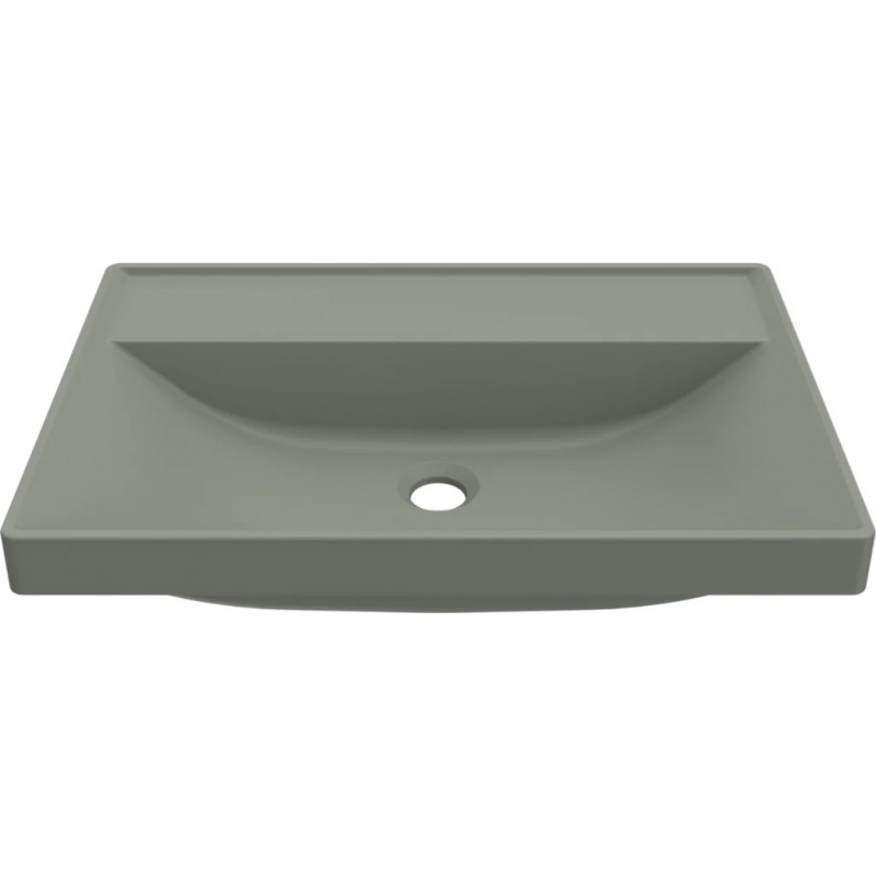 Chiuveta baie / Lavoar semi-incastrat Elleci Puro D 60, 600 x 400 mm, finisaj Duratek, culoare DSG Sage