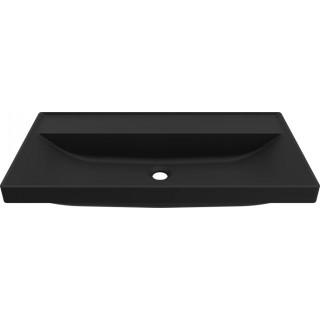 Chiuveta baie / Lavoar semi-incastrat Elleci Puro D 80, 800 x 400 mm, finisaj Duratek, culoare DBK Black