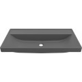 Chiuveta baie / Lavoar semi-incastrat Elleci Puro D 80, 800 x 400 mm, finisaj Duratek, culoare DGR Grey