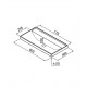 Chiuveta baie / Lavoar semi-incastrat Elleci Puro D 80, 800 x 400 mm, finisaj Duratek, culoare DSG Sage