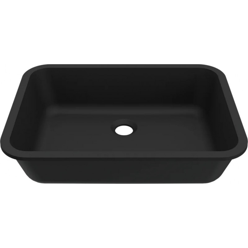 Chiuveta baie / Lavoar incorporabil Elleci Intenso 48, 520 x 380 mm, finisaj Duratek, culoare DBK Black