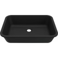 Chiuveta baie / Lavoar incorporabil Elleci Intenso 48, 520 x 380 mm, finisaj Duratek, culoare DBK Black