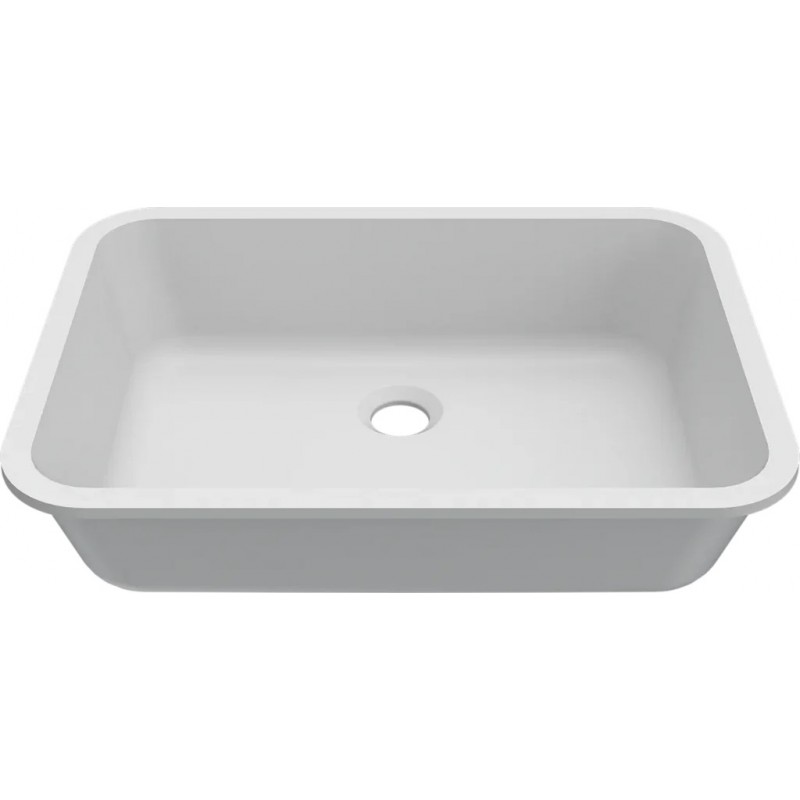 Chiuveta baie / Lavoar incorporabil Elleci Intenso 48, 520 x 380 mm, finisaj Duratek, culoare DWH White