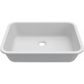 Chiuveta baie / Lavoar incorporabil Elleci Intenso 48, 520 x 380 mm, finisaj Duratek, culoare DWH White