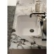 Chiuveta baie / Lavoar incorporabil Elleci Intenso 48, 520 x 380 mm, finisaj Duratek, culoare DWH White