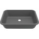 Chiuveta baie / Lavoar incorporabil Elleci Intenso 48, 520 x 380 mm, finisaj Duratek, culoare DGR Grey