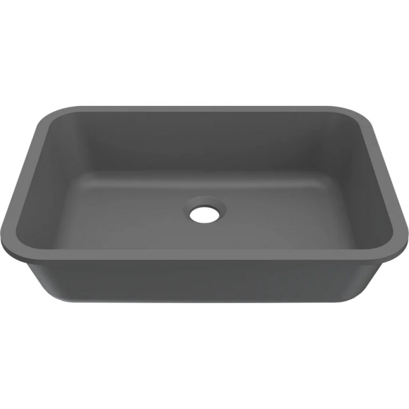 Chiuveta baie / Lavoar incorporabil Elleci Intenso 48, 520 x 380 mm, finisaj Duratek, culoare DGR Grey
