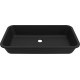 Chiuveta baie / Lavoar incorporabil Elleci Intenso 64, 680 x 380 mm, finisaj Duratek, culoare DBK Black