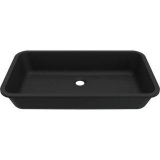 Chiuveta baie / Lavoar incorporabil Elleci Intenso 64, 680 x 380 mm, finisaj Duratek, culoare DBK Black