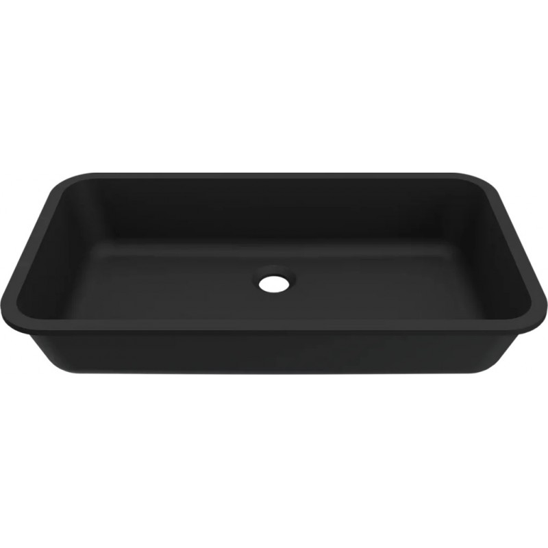 Chiuveta baie / Lavoar incorporabil Elleci Intenso 64, 680 x 380 mm, finisaj Duratek, culoare DBK Black