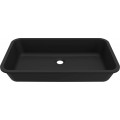 Chiuveta baie / Lavoar incorporabil Elleci Intenso 64, 680 x 380 mm, finisaj Duratek, culoare DBK Black