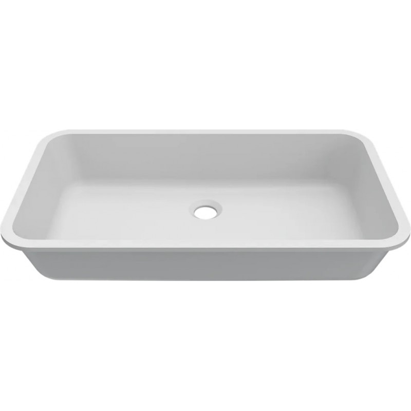 Chiuveta baie / Lavoar incorporabil Elleci Intenso 64, 680 x 380 mm, finisaj Duratek, culoare DWH White