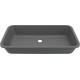 Chiuveta baie / Lavoar incorporabil Elleci Intenso 64, 680 x 380 mm, finisaj Duratek, culoare DGR Grey