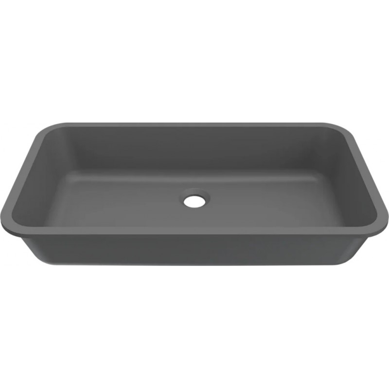 Chiuveta baie / Lavoar incorporabil Elleci Intenso 64, 680 x 380 mm, finisaj Duratek, culoare DGR Grey
