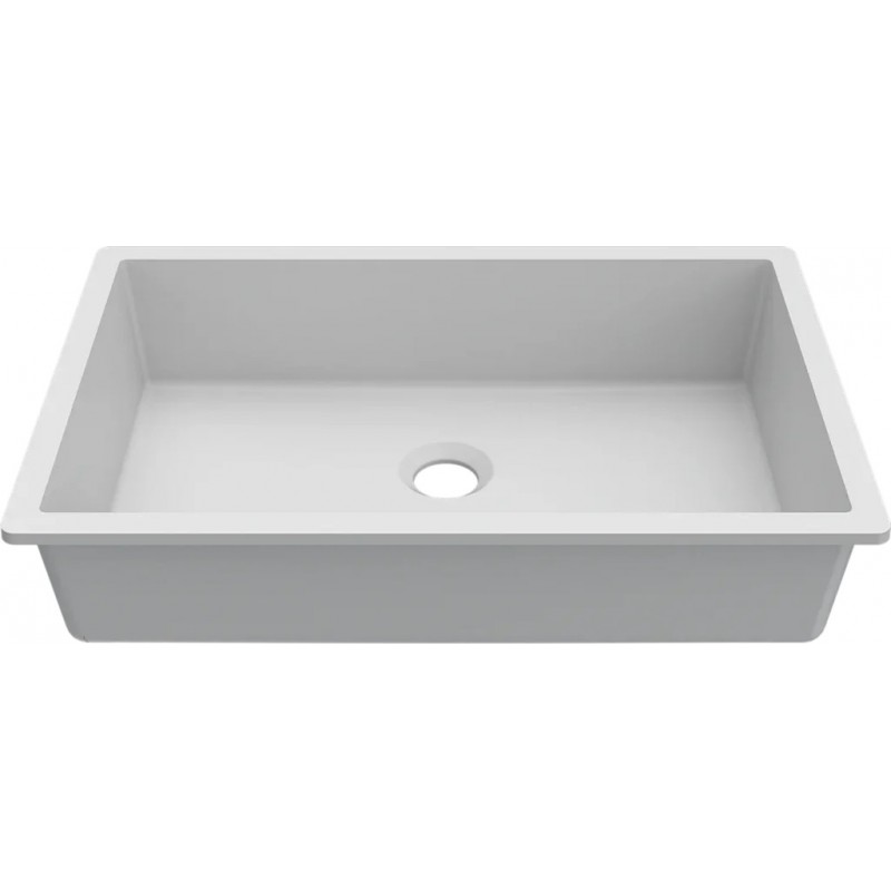 Chiuveta baie / Lavoar incorporabil Elleci Intenso Quadro 48, 520 x 340 mm, finisaj Duratek, culoare DWH White