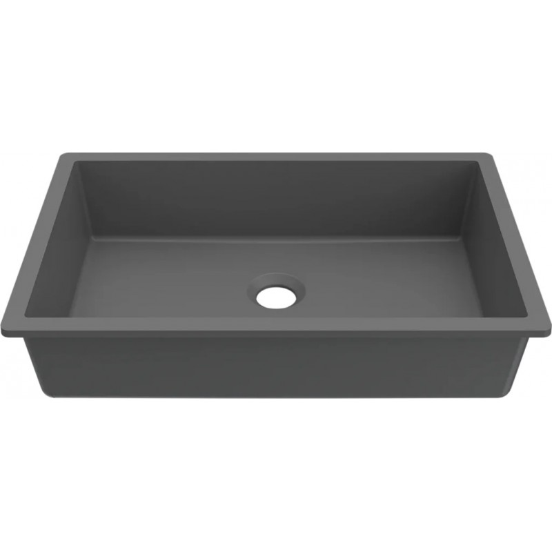 Chiuveta baie / Lavoar incorporabil Elleci Intenso Quadro 48, 520 x 340 mm, finisaj Duratek, culoare DGR Grey