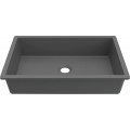 Chiuveta baie / Lavoar incorporabil Elleci Intenso Quadro 48, 520 x 340 mm, finisaj Duratek, culoare DGR Grey