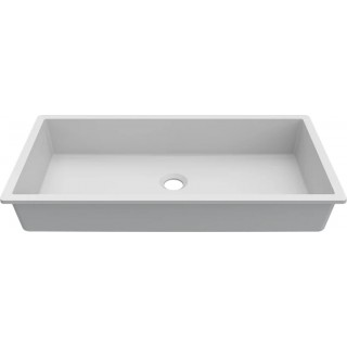 Chiuveta baie / Lavoar incorporabil Elleci Intenso Quadro 64, 680 x 340 mm, finisaj Duratek, culoare DWH White