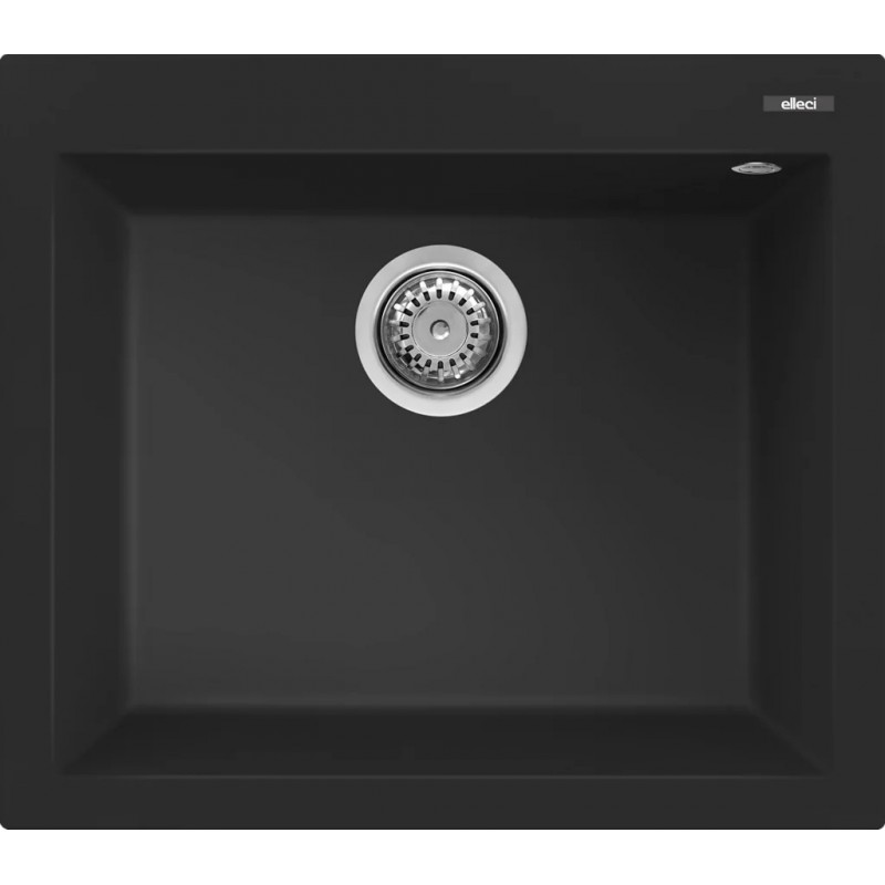 Chiuveta granit Elleci Quadra 105, Black K86, 570 x 500 mm
