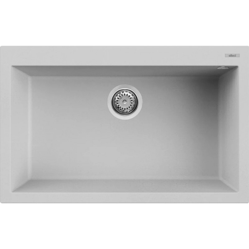 Chiuveta granit Elleci Quadra 130, Cloud K88, 790 x 500 mm