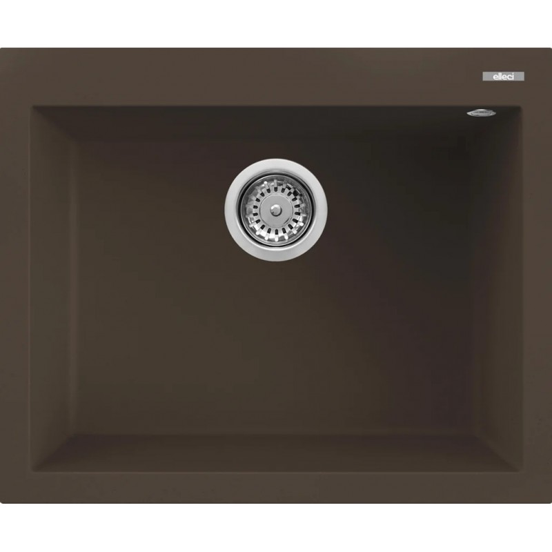Chiuveta granit Elleci Quadra 110, Espresso G78, 610 x 500 mm