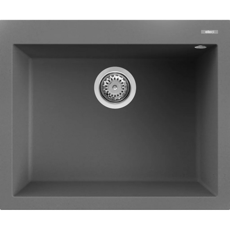 Chiuveta granit Elleci Quadra 110, Concrete K99, 610 x 500 mm