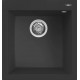 Chiuveta granit Elleci Quadra 102, Full Black G40, 470 x 500 mm