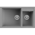 Chiuveta granit Elleci Quadra 440, Cemento G48, 815 x 500 mm