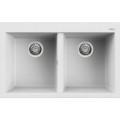 Chiuveta granit Elleci Quadra 350, White K96, 790 x 500 mm