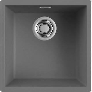 Chiuveta granit Elleci Zen 102, Concrete K99, 456 x 456 mm