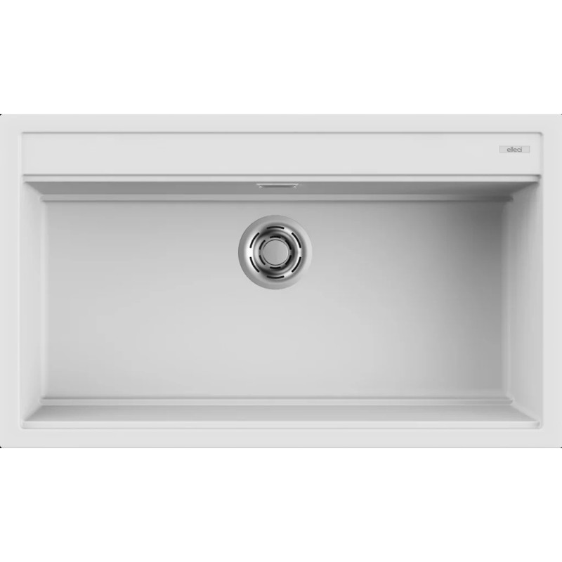 Chiuveta granit Elleci Best 360, White K96, 860 x 510 mm
