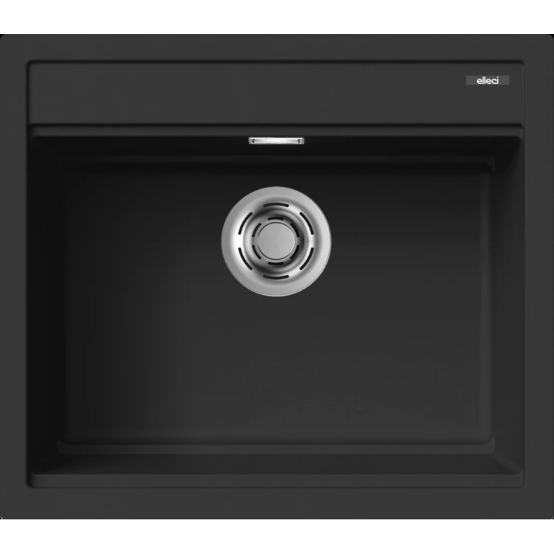 Chiuveta granit Elleci Best 105, Black K86, 570 x 510 mm