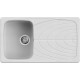 Chiuveta granit Elleci Master 400, Bianco G68, 860 x 500 mm, reversibila