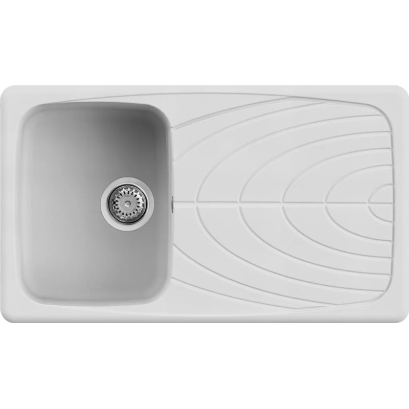 Chiuveta granit Elleci Master 400, Bianco G68, 860 x 500 mm, reversibila