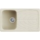 Chiuveta granit Elleci Master 400, Bianco Antico G62, 860 x 500 mm, reversibila