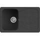 Chiuveta granit Elleci Master 300, Full Black G40, 790 x 500 mm, reversibila