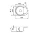 Chiuveta granit Elleci Easy Round 600, Tortora G43, 600 x 470 mm, cuva reversibila