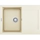 Chiuveta granit Elleci Easy 135, Bianco Antico G62, 680 x 500 mm, cuva reversibila
