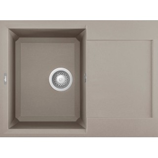 Chiuveta granit Elleci Easy 135, Tortora G43, 680 x 500 mm, cuva reversibila