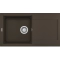 Chiuveta granit Elleci Easy 290, Espresso G78, 780 x 435 mm, cuva reversibila
