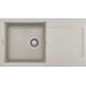 Chiuveta granit Elleci Easy 290, Bianco Soft G39, 780 x 435 mm, cuva reversibila