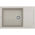 Chiuveta granit Elleci Easy 310, Bianco Soft G39, 780 x 500 mm, cuva reversibila