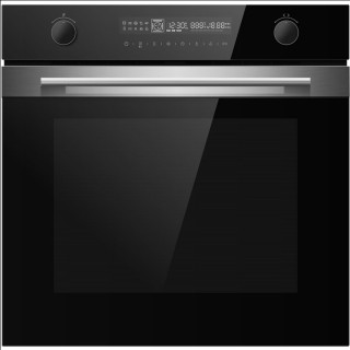 Cuptor electric Master Kitchen Supreme MK13 60 cm, multifunctional, grill, 72 l, Sticla neagra