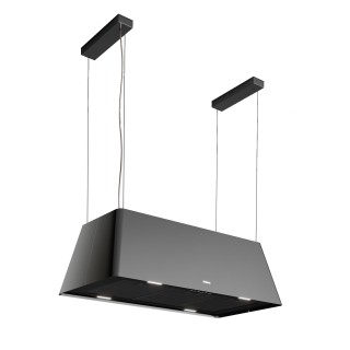 Hota de insula Airforce Gaia XXL Black 1000 x 450 mm, putere de absorbtie 600 mc/h, negru