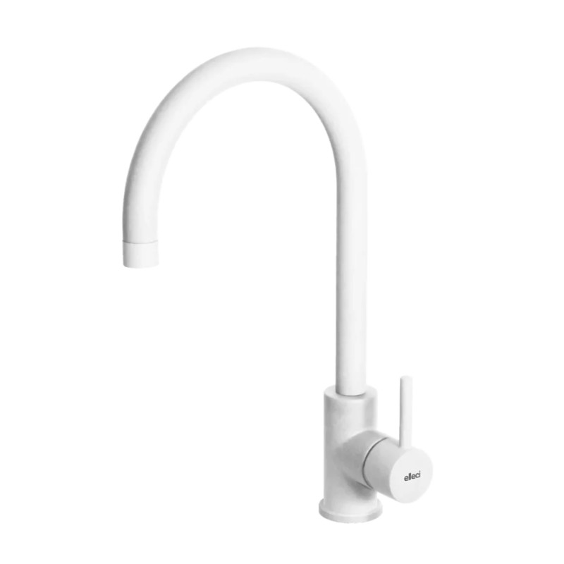 Baterie bucatarie Elleci Cloud, White K96, monocomanda, cartus ceramic