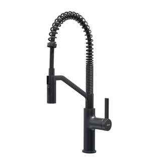 Baterie bucatarie Elleci River, Gun metal GM, monocomanda, dus extractibil, cartus ceramic