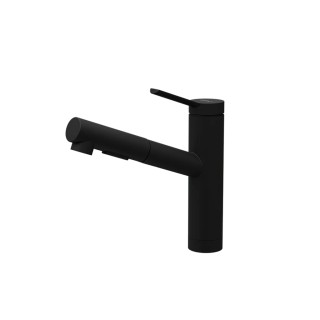 Baterie bucatarie Elleci Taos, Black BK, monocomanda, dus extractibil, cartus ceramic